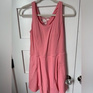 Joylab Women's Lace Up Active Dress Pink size medium